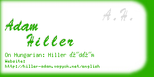 adam hiller business card